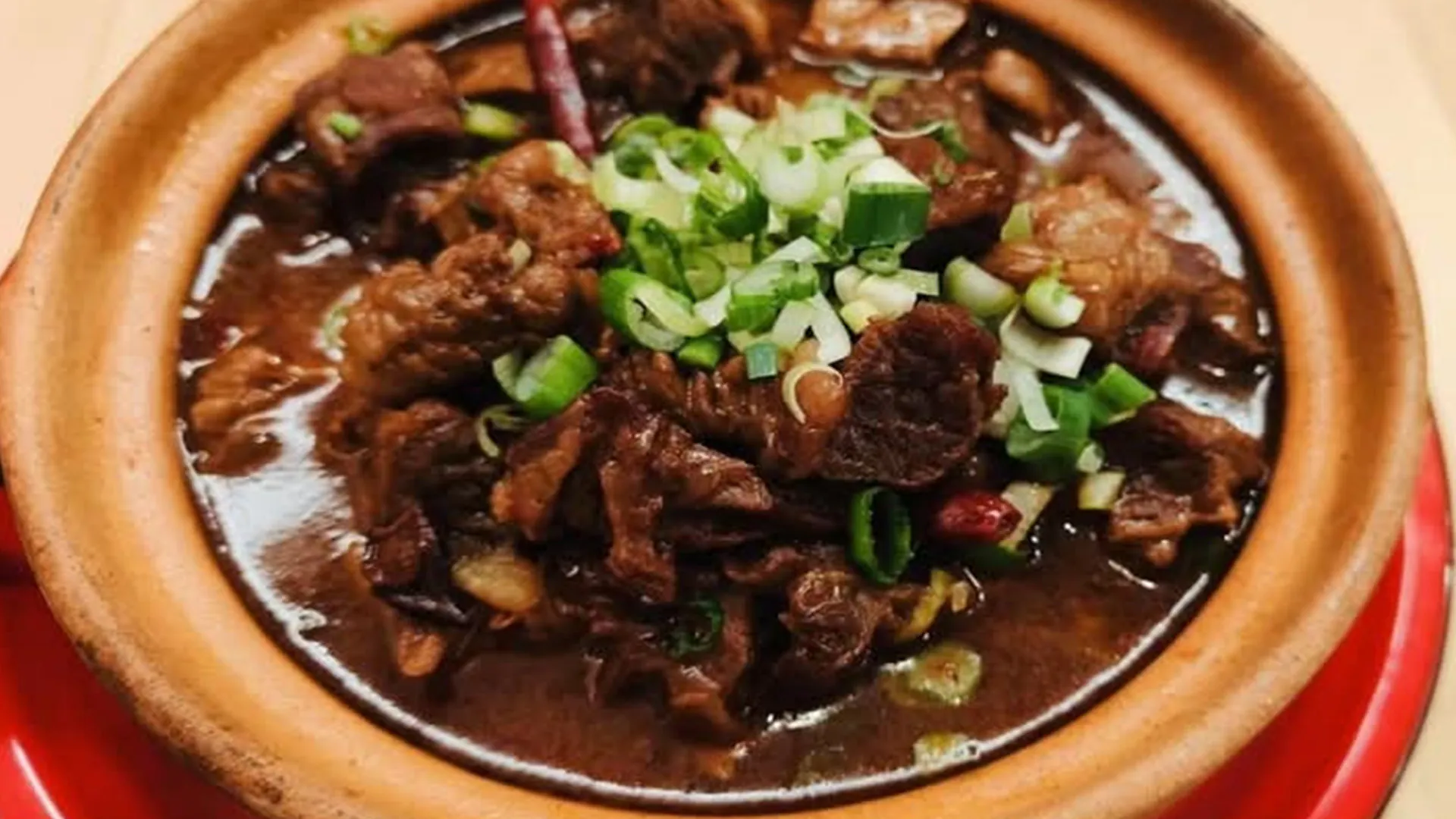 Haige beef tendon offal hot pot from Sanyoung Surf & Turf BBQ, a Chinese restaurant in Bellevue