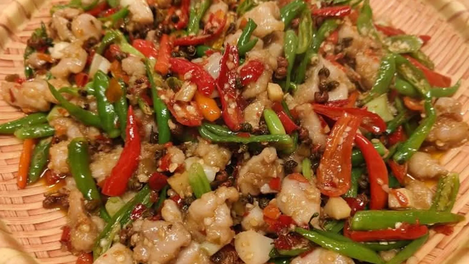 Wok-tossed pepper chicken from Sanyoung Surf & Turf BBQ, a Chinese restaurant in Bellevue